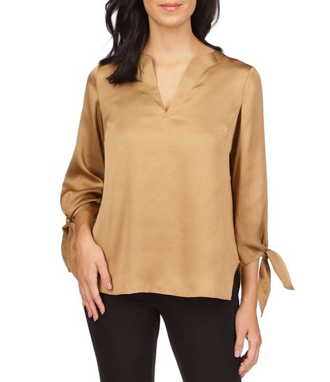 michael kors blouse zwart|Michael Kors striped top.